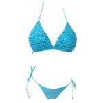 S - XL Halter Luxury Pearls Bikini Women Swimsuit Female Swimwear Two-pieces Bikini Set Mini Micro Bather Bathing Suit Swim Lady