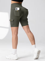 Pockets Gym Leggings Women High Waist Fashion Fitness Pants Skinny Stretch Outdoors Comfortable SportLeggings