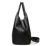New Trendy Casual Soft PU Women's Handbags Solid Color Large Capacity Female Shoulder Bags Retro Tote Bags For Commute Shopping