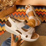 Shoes Sandals Women Summer Party Sandals Ladies Elegant Walking Shoes Wedge Ladies Shoes Non-Slip Sandal Women