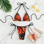 Sexy 4 Colors Printed Halter Padded Bikini Female Swimsuit Women Swimwear Two-pieces Bikini set Bather Bathing Suit Swim K4910