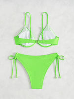 ZTVitality Solid Underwire Sexy Bikini 2025 New Arrival Biquini Padded Push Up Bandage Swimsuit Women Swimwear Summer Beachwear