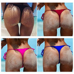 Women Bikini Mini Micro Sexy Swimwear Brazil Butt Girls Sex Feminine Bikinis Lace-Up Sports Shorts Brazilian Thong Swim Shorts