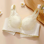 Women's Full Coverage Wire Free Bra Non-Foam Lace Bra Thin Sexy Lace Bra Plus Size 36-46CDE Push Up for Women Thin Latex Bra 46E