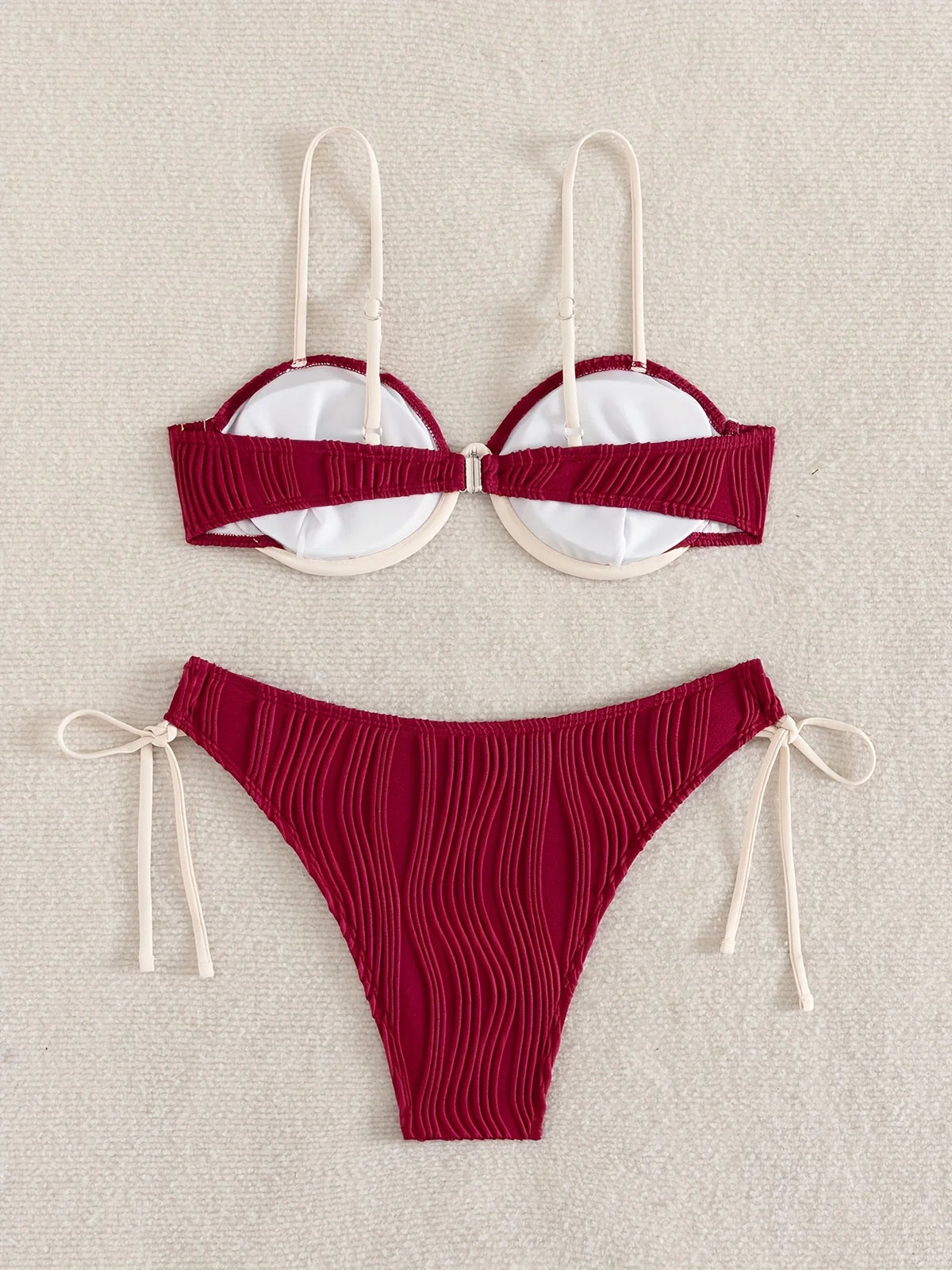 ZTVitality Sexy Patchwork Underwire Bikini 2025 New Arrival Biquini Padded Bra Push Up Bandage Swimsuit Women Swimwear Beachwear