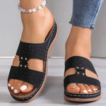 Ladies Shoes Open Toe Women's Slippers Fashion Outdoor Casual Summer New Plus Size Light Comfortable Flat Slippers 2026 New