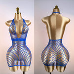 1PC Women Sexy Fishnet Beach Cover Up Hollow Out Bodycon Bodysuit See Through Summer Swimwear