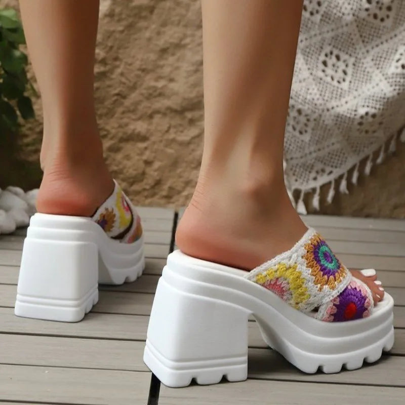 Women's Platform Wedge Sandals Women's Summer Sandals Slippers Outdoor Indoor Beach Shoes