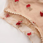 European and American new sexy embroidered see-through hollow one-piece sexy lingerie set