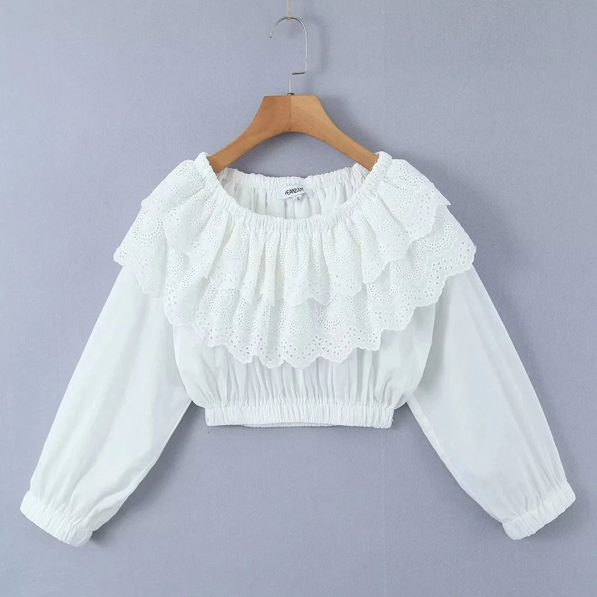 Foridol Summer Off Shoulder White Lace Skirt Set Dress Women Outfits Ruffles Tiered Mini Flower Embriodery Two Pieces Beach Suit