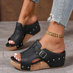 Women Comfortable Platform Sandals Open Toe Wedge Sandals Summer Lightweight New Slippers Fashion Casual Designer Women Shoes