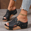 Women Comfortable Platform Sandals Open Toe Wedge Sandals Summer Lightweight New Slippers Fashion Casual Designer Women Shoes