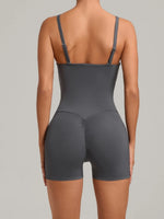 Outdoor Backless Yoga One Piece Suit Women Multiple Wearing Methods Sleeveless Slim Fit Pocket Stretch Sports Fitness Jumpsuit