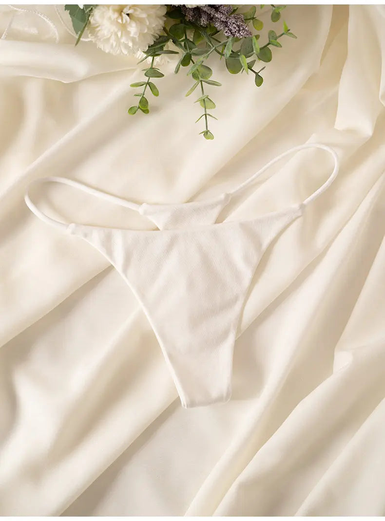 Low Waist Cotton Thong Women Panties Sexy Briefs T-back Bikini Underwear Seamless G String Sports Female Lingerie Size S-XXL