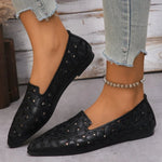 Breathable Flats Female Shoes Summer 2026 New Arrival Leather Flats Woman Moccasin Loafers Casual Mom Shoes Women's Ballet Flats