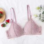 Floral Lace Bras Women Bralette Non-wire Bra Push Up Underwear Back Buckle Brassiere Female Sexy Lingerie