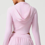 Women's Seamless Yoga Top Zipper Long-sleeved Sports Jacket Outdoor Fitness Gym Casual Top