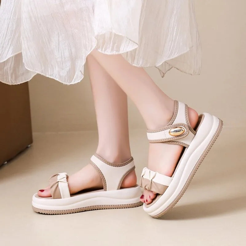 Summer New Fashion Women's Sandals Casual Beach oes Comfortable Heightening Sandals Roman sandals