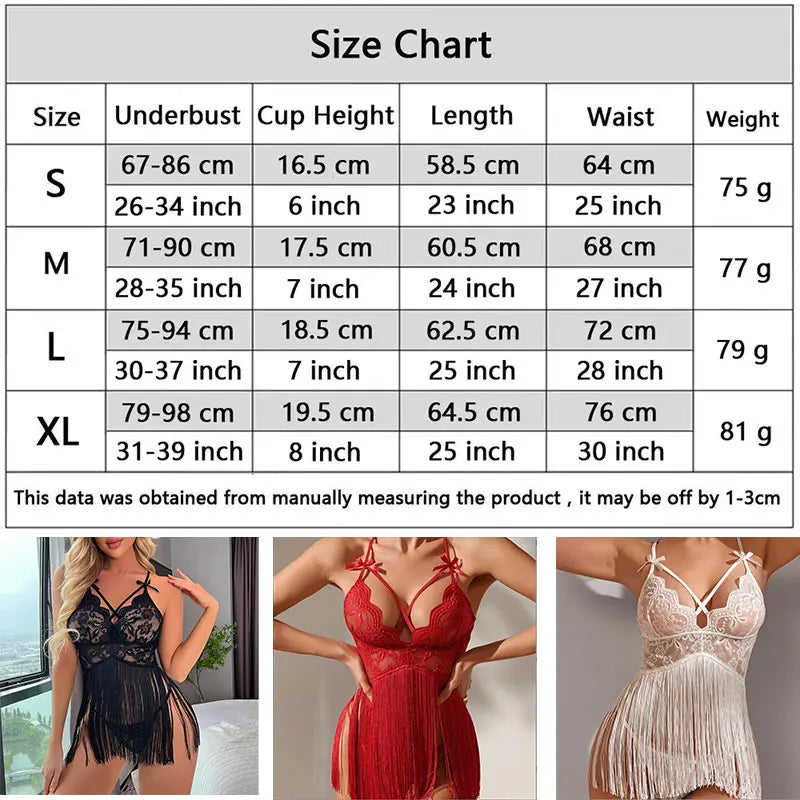 Sexy Women Night Dress Sleeveless Backless Porno Pajamas Floral Lace Erotic Nightwears+Thongs Sexy Short Transparent Dresses