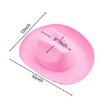 Women Men Cowboy Hat Classic Roll Up Brim Fedora Cowgirl Hat Western Retro Sun Cap Stage Performance Hat