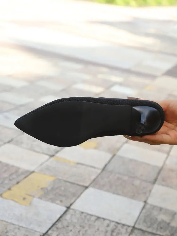 Women Socks Boots Stretch Fabric Women Ankle Boots Pointed Toe High Heels Slip-On Sexy Sock Heeled Chelsea Boots 2026