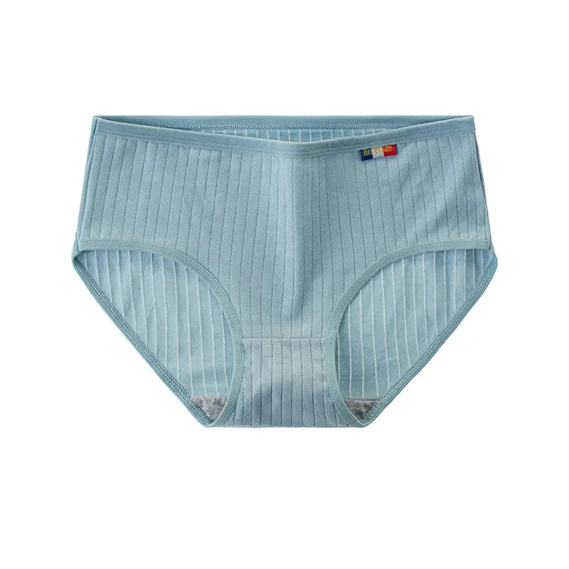 10Pcs/Set Women Cotton Seamless Panties Sexy Underwear Female Breathable Solid Color Underpants Lingerie Low Rise Briefs M-XL