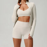 2/3PCS Yoga Suit Women Tracksuits Gym Clothes Workout Flared Pants Zipper Long SleeveAthletic Wear Female Sports Yoga Clothing