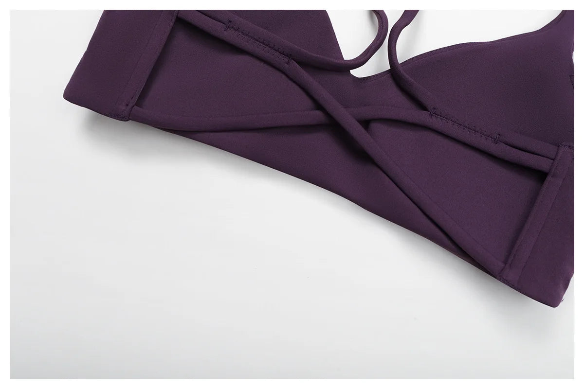Hearuisavy Breathable Sports Bra Women Quick Drying ShockProof Gym Workout Top Casual Yoga Clothing Push Up Running Fitness Bras