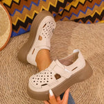 Comfortable Hollow Out Retro Thick Heel Mary Jane Single Shoes for Women Breathable Spring Summer Autumn New Style Size 35-41