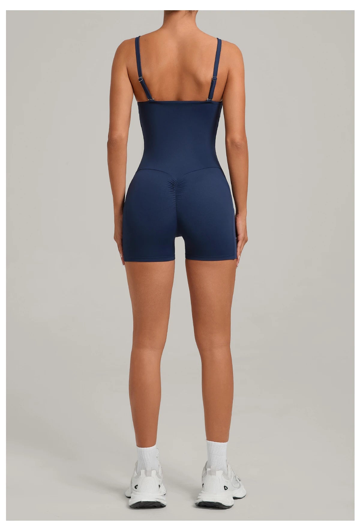 Womens Two Way Wear Bodysuit Sleeveless Yoga Stretch One Piece Romper Sexy Fitness Side Pockets Sportwears Bodysuit