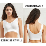 3PCS/Set Seamless Bras For Women Unwired Brassiere No Pads Crop Top Soft Sports Tank Bras Solid Color Female Sexy Lingerie Vest