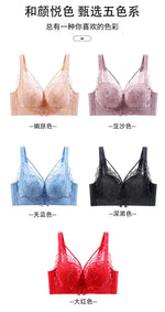 Coverage Lace Bras Plus Size Push Up Bra Sexy Lingerie Women FullWireless Brassiere C D E Cup Push Up Bras for women Bra 52CDE