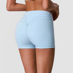 Outdoor Running Yoga Shorts Women Summer Crossed V Waist Hip Lifting Fitness Tight Sports Pants Quick Drying Gym Fitness Shorts