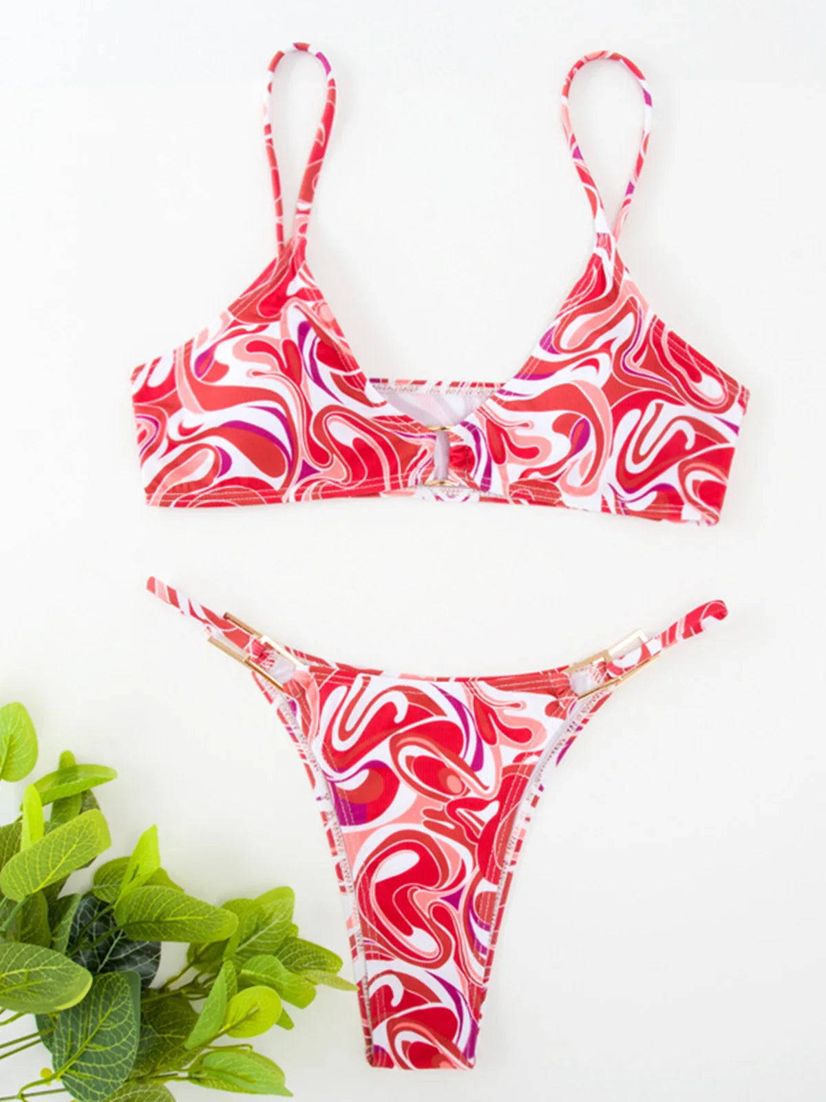 11 Colors Sexy Ribbed High Cut Bikini Women Swimwear Female Swimsuit Two-piece Bikini Padded set Bather Bathing Suit Swim V7111B