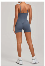Outdoor Backless Yoga One Piece Suit Women Multiple Wearing Methods Sleeveless Slim Fit Pocket Stretch Sports Fitness Jumpsuit