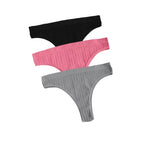 3Pcs/Set Seamless Panties Women Low Waist Briefs Soft Underwear Solid Color Sexy Lingerie Female Underpants Stretch Panty