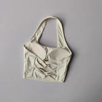 Women's yoga sports bra, neck hanging cross belt chest cushion yoga back training bra
