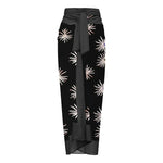Retro One Piece Swimsuit with Skirt Shoulder Strappy Floral Print Women's Slimming Bathing Suit Beach Wear