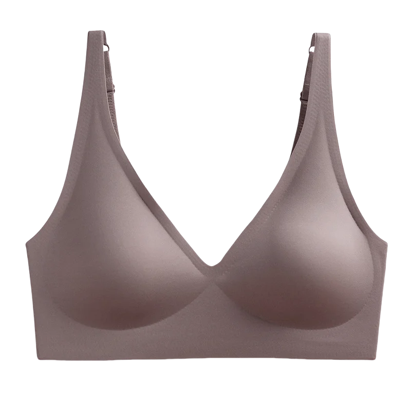 Women Wireless Leopard Seamless Bra Adjustable Non-Detachable Strap Removable Pad Intimates Skin-Friendly Underwear S-5XL