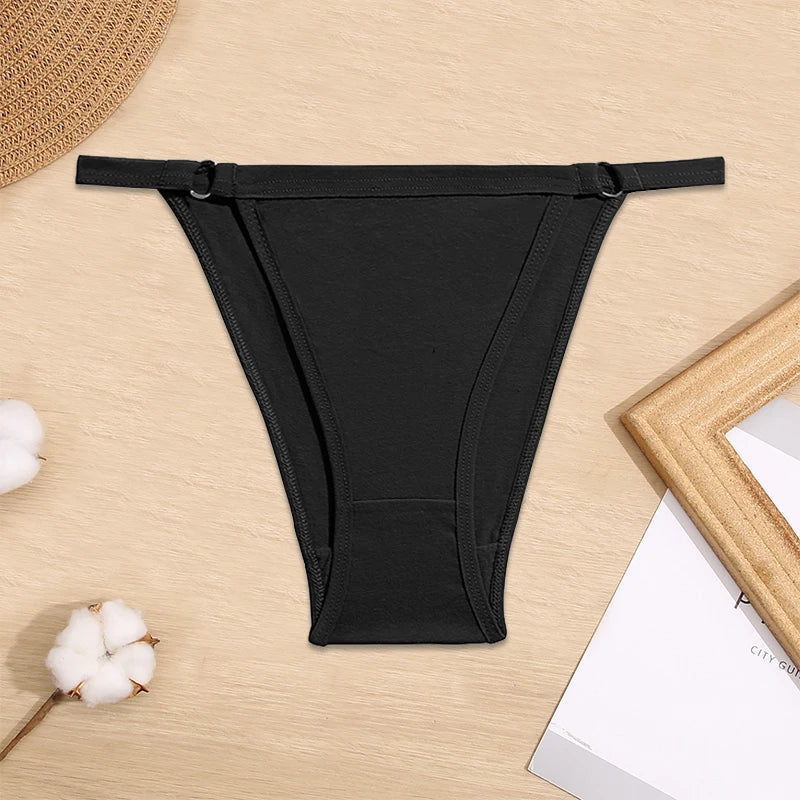 Women Low-Rise Bikini Panties M-2XL Cotton Underwear Ladies Comfortable Briefs Female Soft Underpants Female Sexy Lingerie 2023