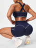 2pcs/sets Yoga Sport T-shirts Shorts Set Sportswear Woman Gym Seamless Workout Vest Shorts Leggings Activewear Women's Tracksuit