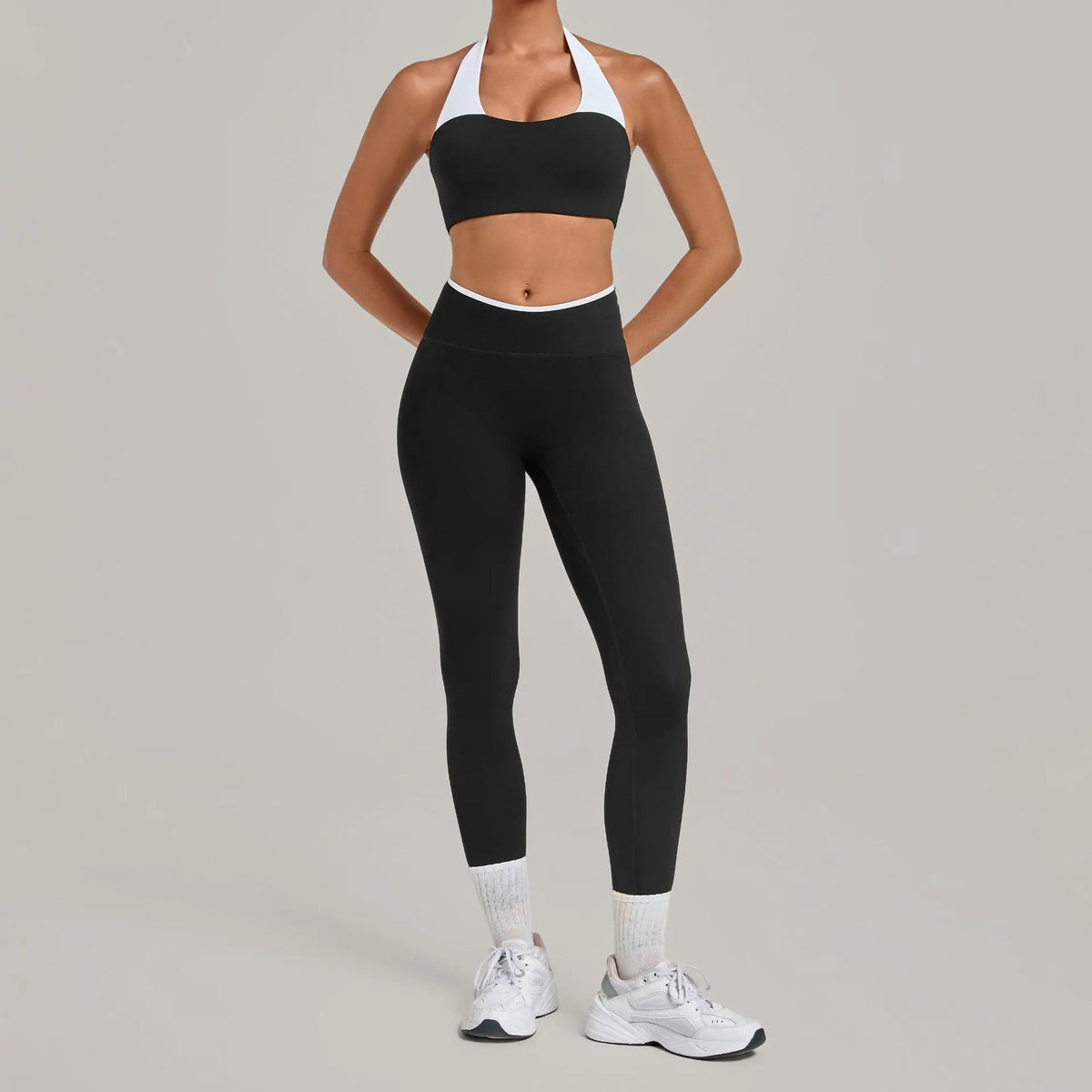 Women's Seamless Yoga Sets Sports Fitness Sleeveless Vest Hip-lifting Slim Fit Pants Suits Workout Gym Training Running Sets