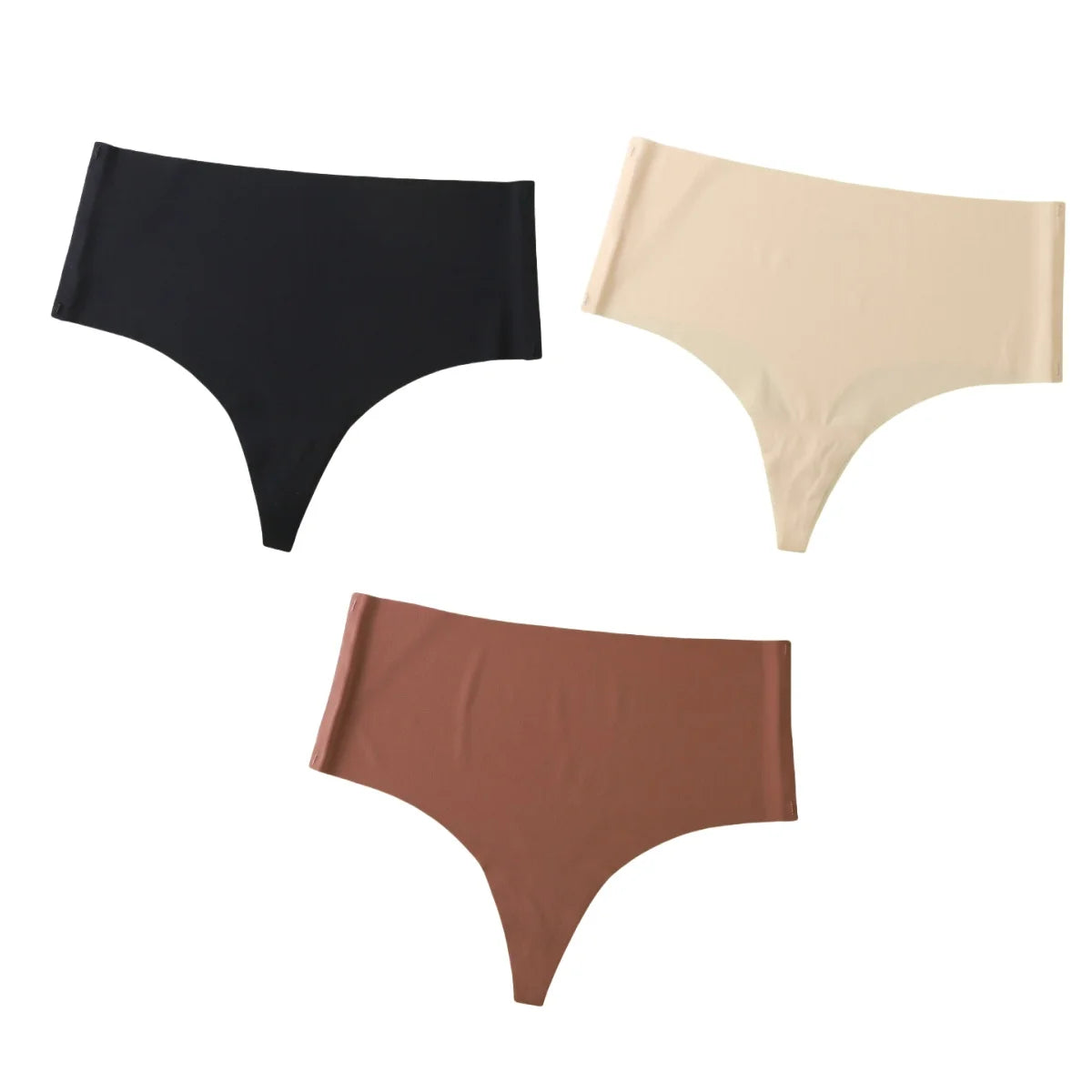 3Pcs/Set G-string Women Thongs High Waist Panties Female Underpants Soft Panty Sexy Lingerie Comfy Seamless Underwear