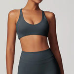 mikeyoga Women Sports Bra Gym Push Up Bra Running Bralette Yoga Top Stretch Underwear Workout Fitness Tank Top Women Sports Vest