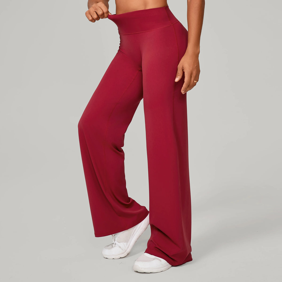 Women Straight Yoga Leg Bottoms Soft Stretchy Fabric Women's Yoga Pants GYM Sweat-Wicking Properties Running Sport Trousers