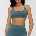 Sexy Gym Top Women Sports Bra Running Hanging Neck Yoga Bra Breathable Sports Underwear Women Fitness Push Up Workout Top Women