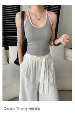 Sports vest U-neck slim fit camisole bottoming T-shirt