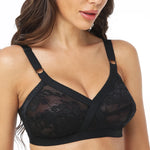 Plus Size Bralette Womens Bra Lace Wireless Perspective Minimizer Sexy Lingerie BH Tops Female Underwear Full Cup B C D E F