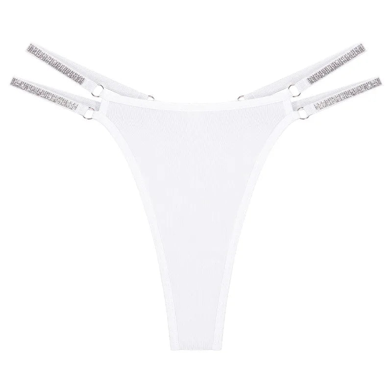 1pcs Green New Year Sexy Women g-string Underwear Breathable Elegant Female Lingerie Shiny Lady thongs Low Rise Fashion Panties