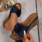 Women Slippers Wedge Slides Women Elegant Platform Slippers Fashion SandalsCasual Wedges Shoes Women